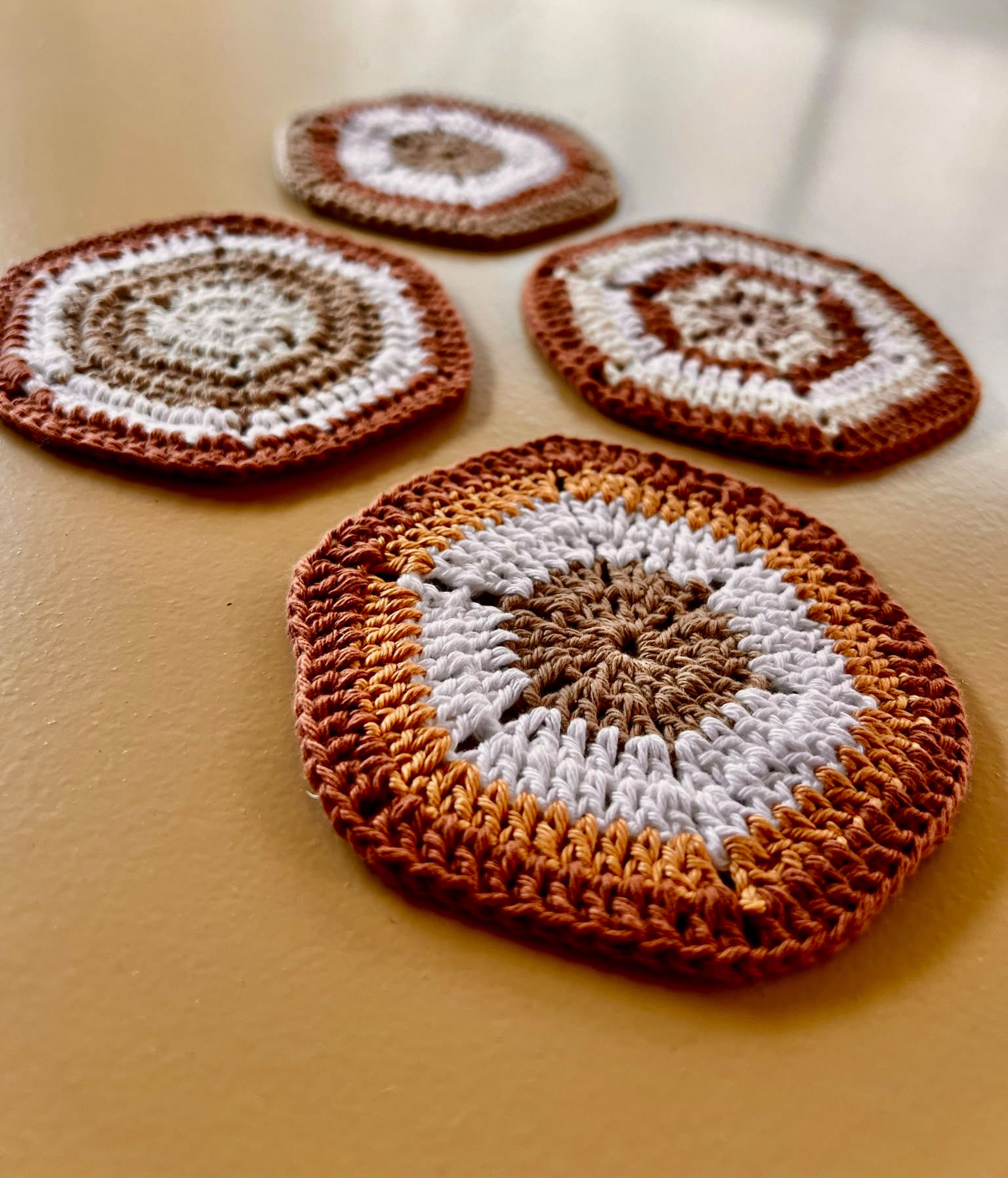 Hangemaakte Boho Onderzetters