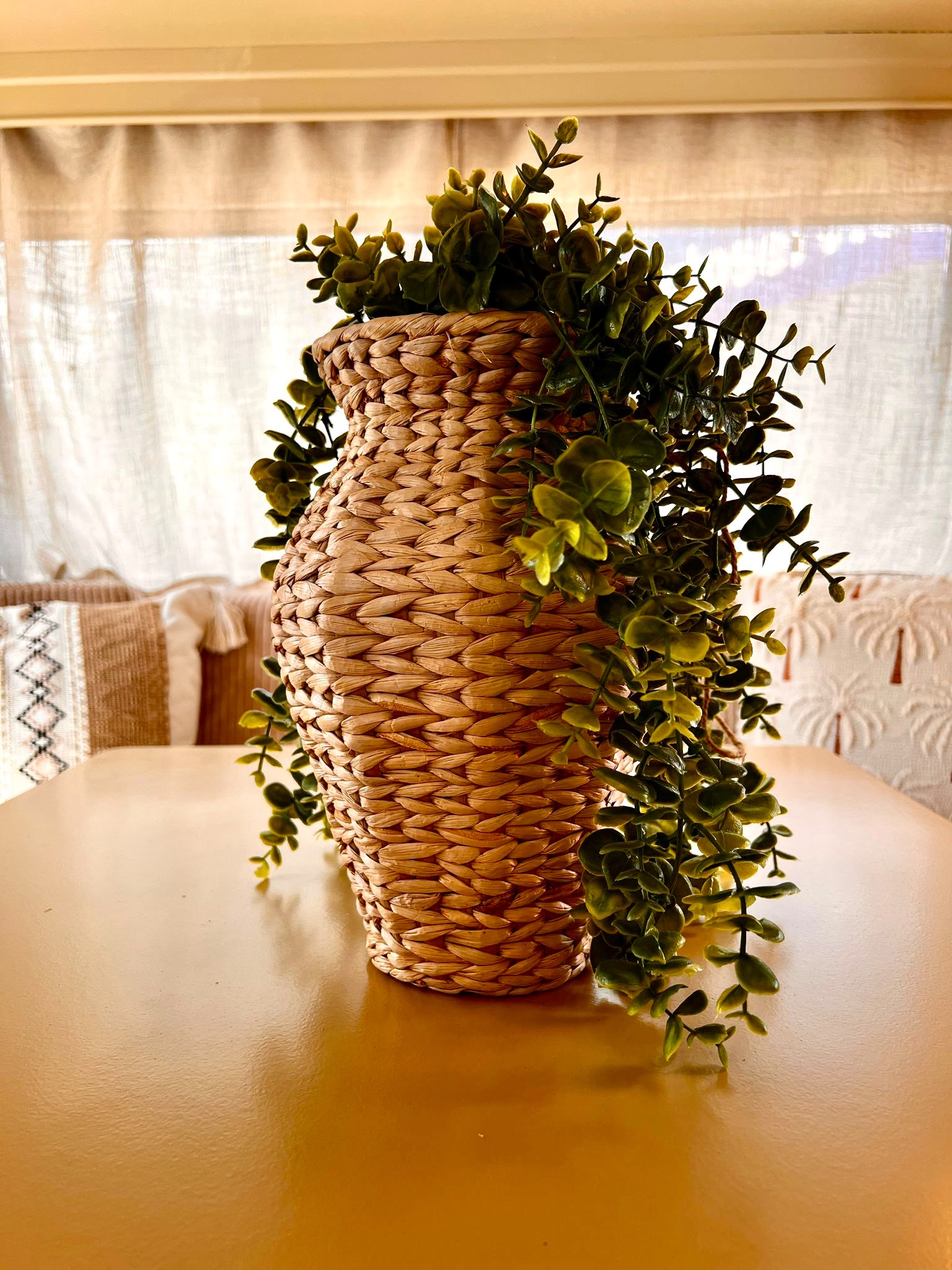 Gevlochten Rotan Vaasje