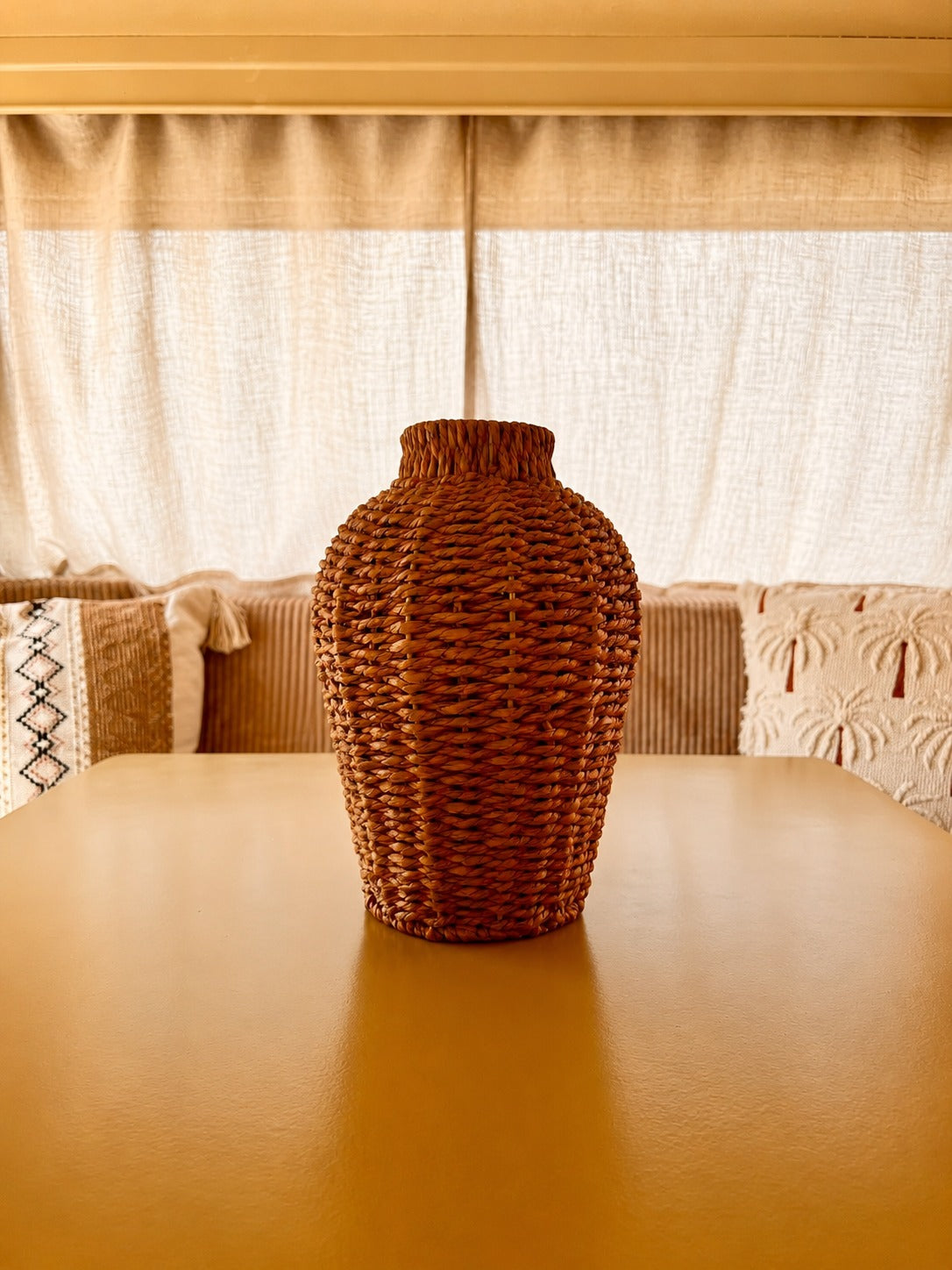 Handgeweven Rotan Vaas